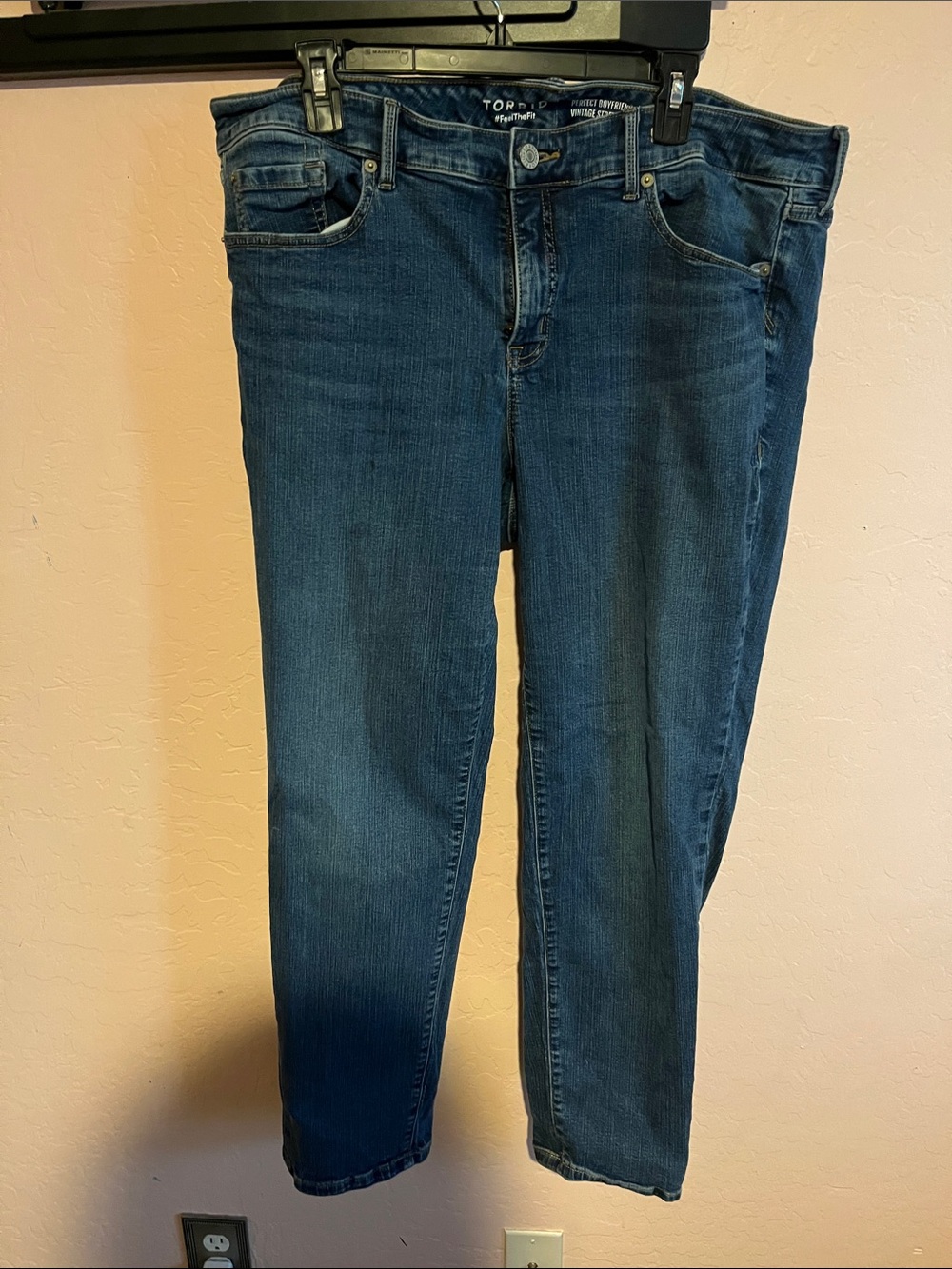 torrid Classic Straight-Leg Jeans in Dark Blue Wash